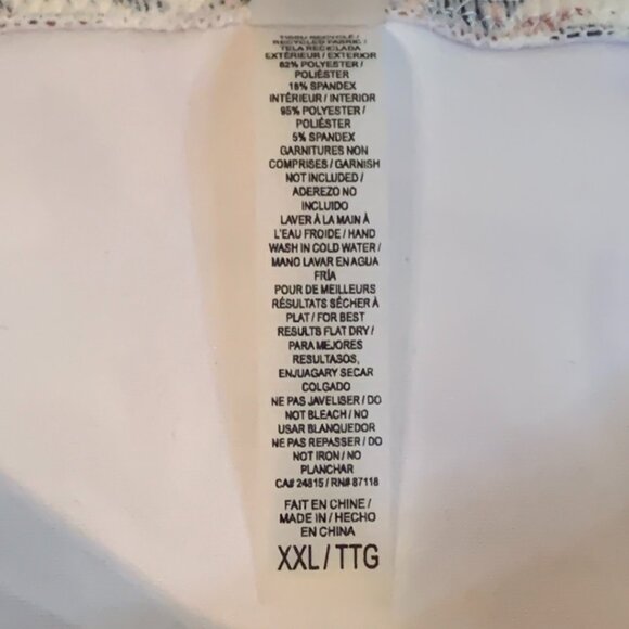 Bikini Bottom Womens XXL Aqua Quintsoul Floral New with Tags Sun Surf Beach Fun - Picture 5 of 8